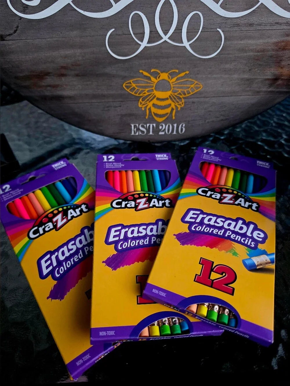 3 Cra-Z-Art Erasable Colored Pencils